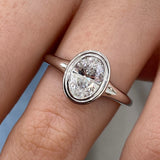 Novara Diamond Engagement Ring White Gold 