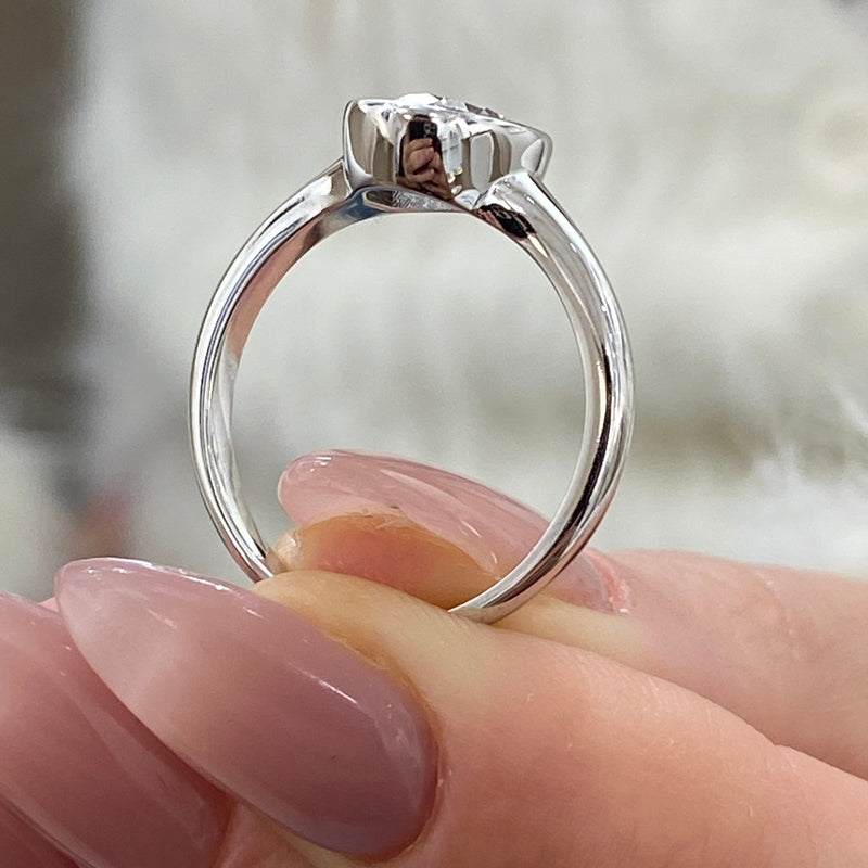 Novara Diamond Engagement Ring White Gold