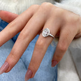 Novara Diamond Engagement Ring White Gold