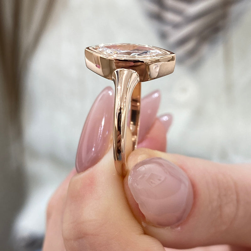 Engagement Ring 1 Carat Rose Gold