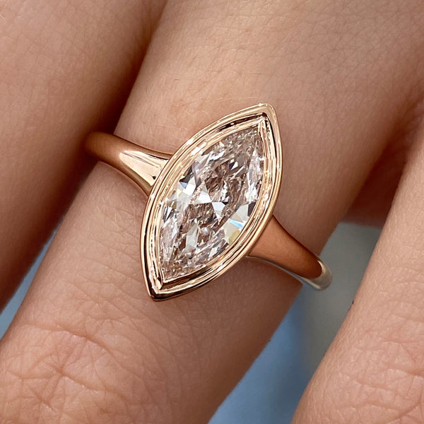Engagement Ring 1 Carat Rose Gold
