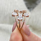 Diamond Wrap Ring 1.46 Carat Rose Gold 14K