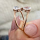 Diamond Two Stone 1.10 Carat Rose Gold 14K