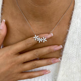 Diamond Pendant Necklace 1.6 ct White Gold