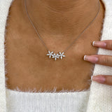 Diamond Pendant Necklace 1.6 ct White Gold