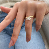 Auvé Diamond Engagement Ring Yellow Gold