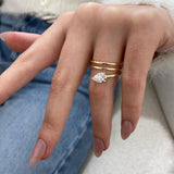 Tressa Diamond Engagement 1 Ring Yellow Gold