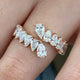Diamond Wrap Ring 1.78 Carat Rose Gold 14K