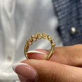 Diamond Wedding Band 1.49 Carat Yellow Gold 14K