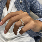 Diamond Wedding Band 1.49 Carat Yellow Gold 14K
