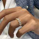 Diamond Wedding Band 1.49 Carat Yellow Gold 14K