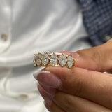 Diamond Wedding Band 1.49 Carat Yellow Gold 14K