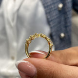 Diamond Wedding Band 1.49 Carat Yellow Gold 14K