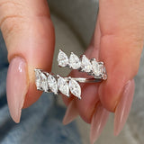Diamond Open Band Ring 1.5 ct White Gold