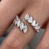 Diamond Open Band Ring 1.5 ct White Gold
