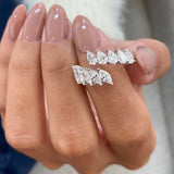 Diamond Open Band Ring 1.5 ct White Gold