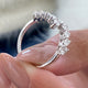 Diamond Open Band Ring 1.5 ct White Gold