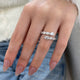 Diamond Wrap Ring 1.83 Carat White Gold 14K