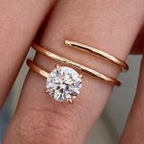 Elaris Diamond Engagement Ring Rose Gold 