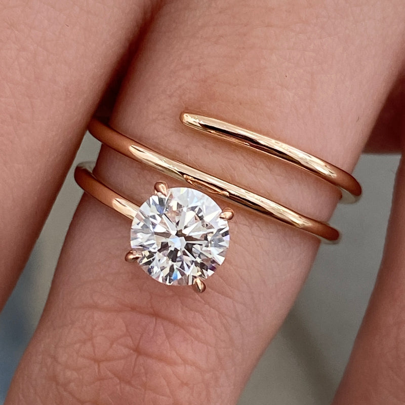 Elaris Diamond Engagement Ring Rose Gold 