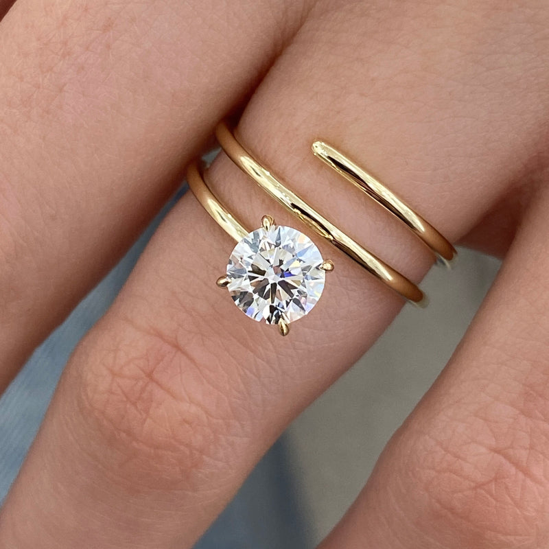 Éclavine Diamond Engagement Ring Yellow Gold