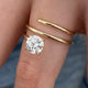 Éclavine Diamond Engagement Ring Yellow Gold 