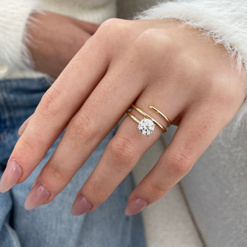 Éclavine Diamond Engagement Ring Yellow Gold