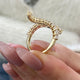 Diamond Wrap Ring 2.11 Carat Yellow Gold 14K