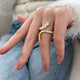 Diamond Wrap Ring 2.11 Carat Yellow Gold 14K