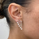 Diamond Chandelier Earrings 2.58 ct Rose Gold