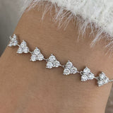 Diamond Chain Bracelet 1.53 ct White Gold