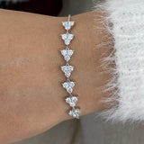 Diamond Chain Bracelet 1.5 ct White Gold