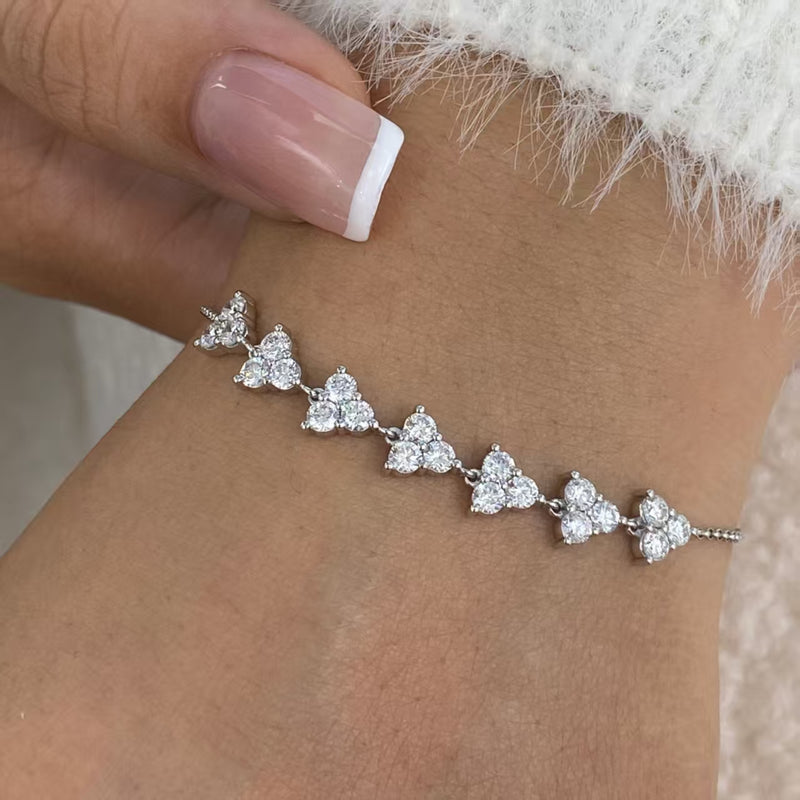 Diamond Chain Bracelet 1.5 ct White Gold