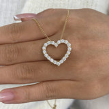 Diamond Pendant Necklace 1.4 ct Yellow Gold