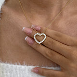 Diamond Pendant Necklace 1.4 ct Yellow Gold