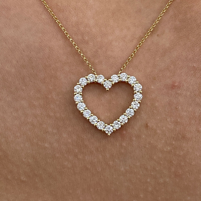 Diamond Pendant Necklace 1.49 ct Yellow Gold