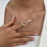 Diamond Pendant Necklace 1.49 ct Yellow Gold