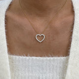 Diamond Pendant Necklace 1.49 ct Yellow Gold