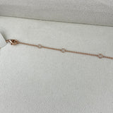 Diamond Pendant Necklace 1.4 ct Rose Gold