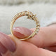 Diamond Wrap Ring 1.65 Carat Yellow Gold 14K