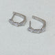 Diamond Hoop Earrings 1.4 ct White Gold