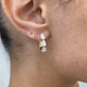 Diamond Hoop Earrings 1.47 ct Yellow Gold