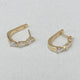 Diamond Hoop Earrings 1.4 ct Yellow Gold