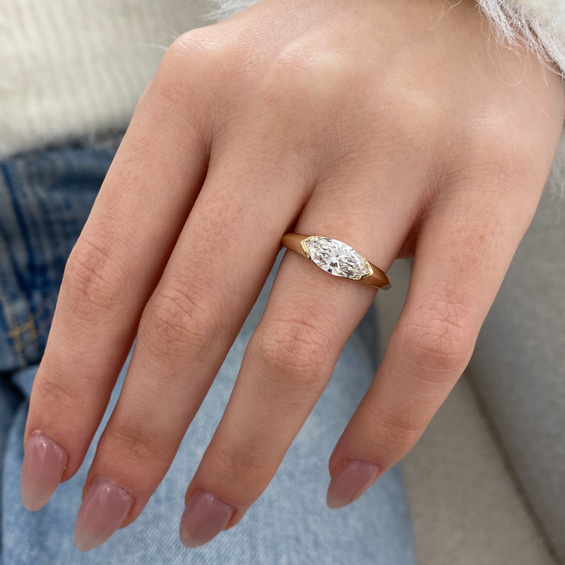 Solvaira Diamond Engagement Ring Yellow Gold