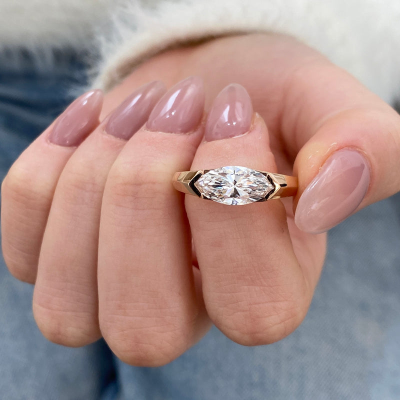 Solvaira Diamond Engagement Ring Yellow Gold