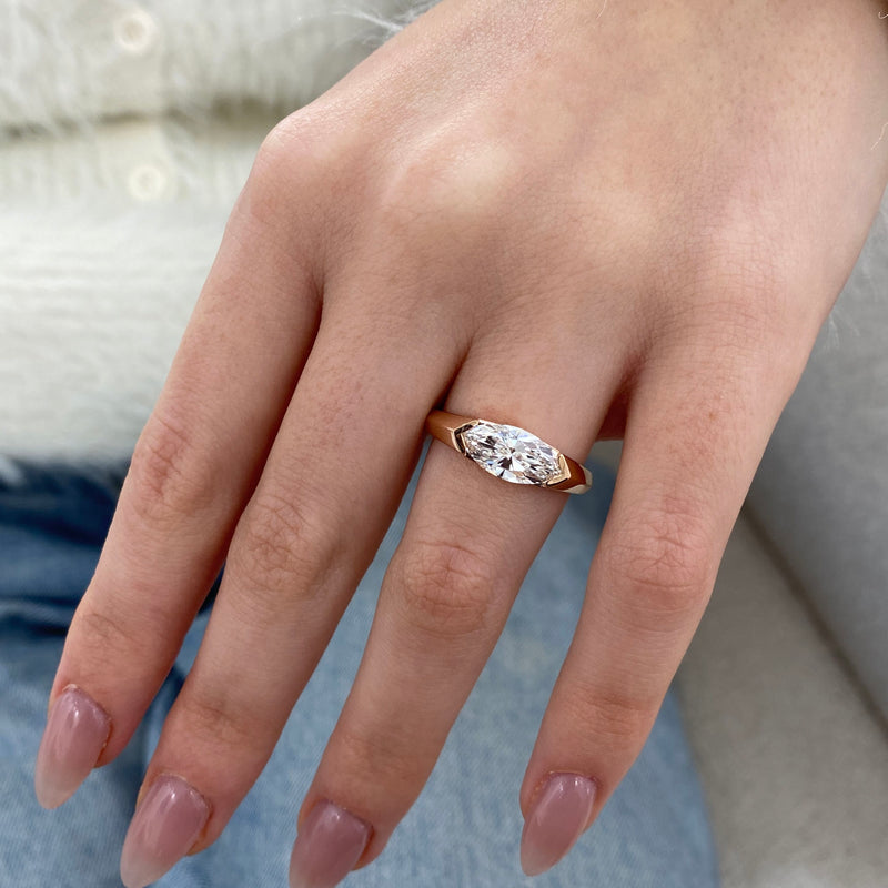 Solvaira Diamond Engagement Ring Yellow Gold