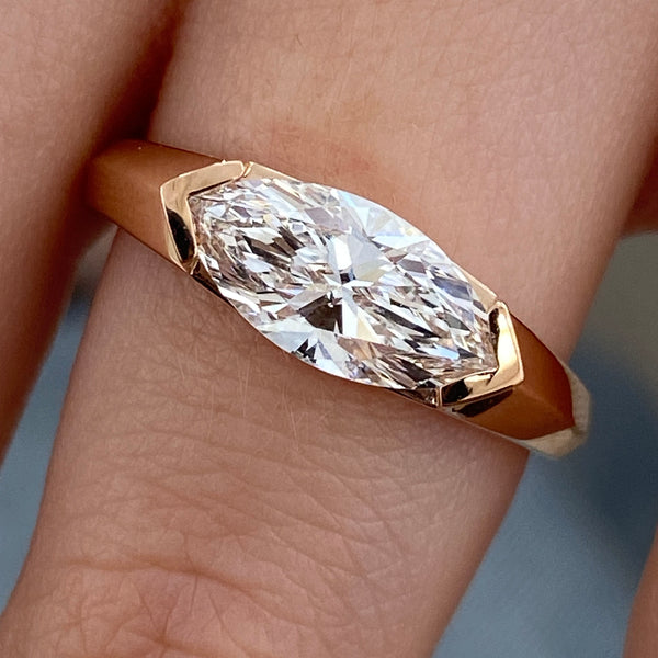 Solvaira Diamond Engagement Ring Yellow Gold 