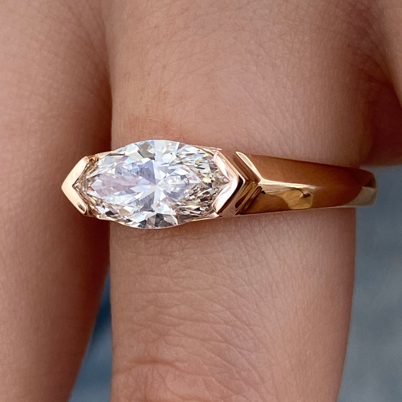 Orrélia Diamond Engagement Ring Rose Gold