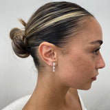 Diamond Drop Earrings 2.20 ct White Gold