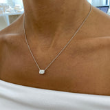 Diamond Pendant Necklace 1 ct White Gold